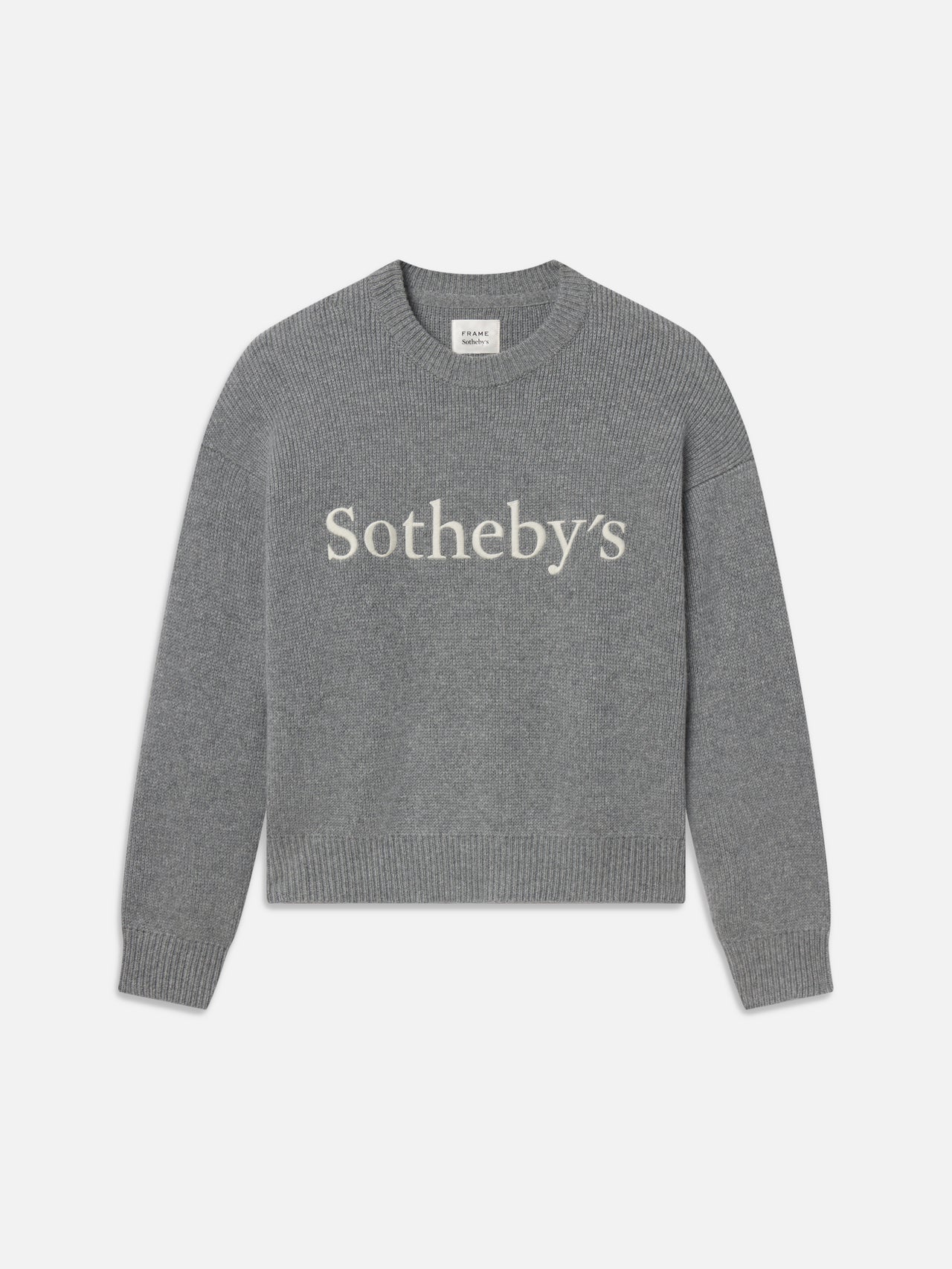 Sotheby's Unisex Cashmere Sweater -- Grey Melange