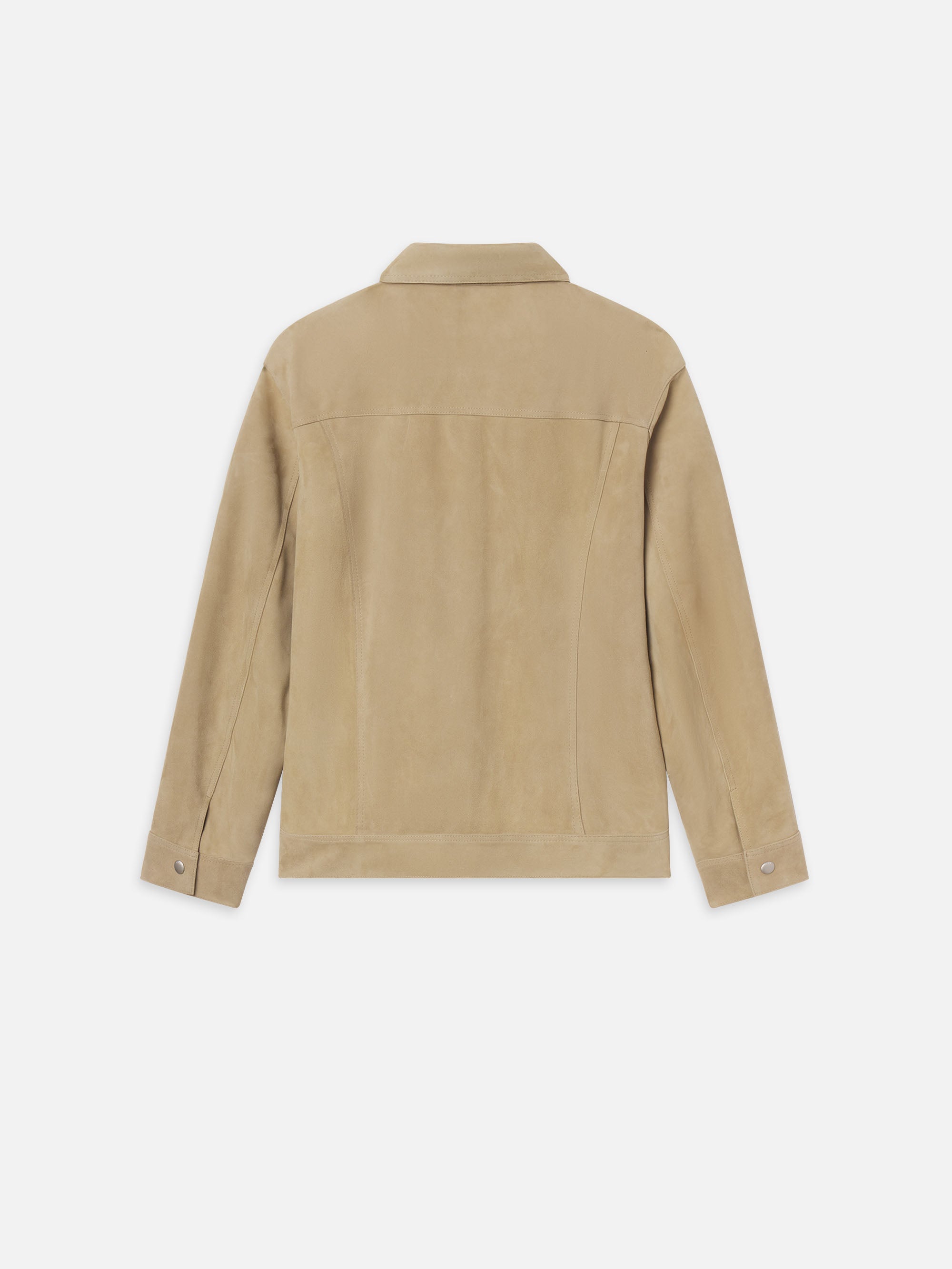 SUEDE TRUCKER JACKET OXFORD BEIGE