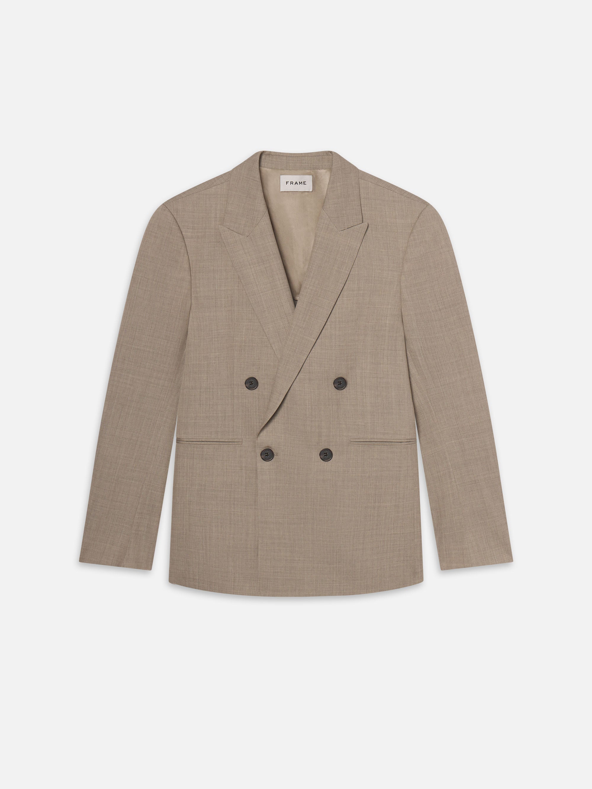 DOUBLE BREASTED BLAZER VINTAGE KHAKI