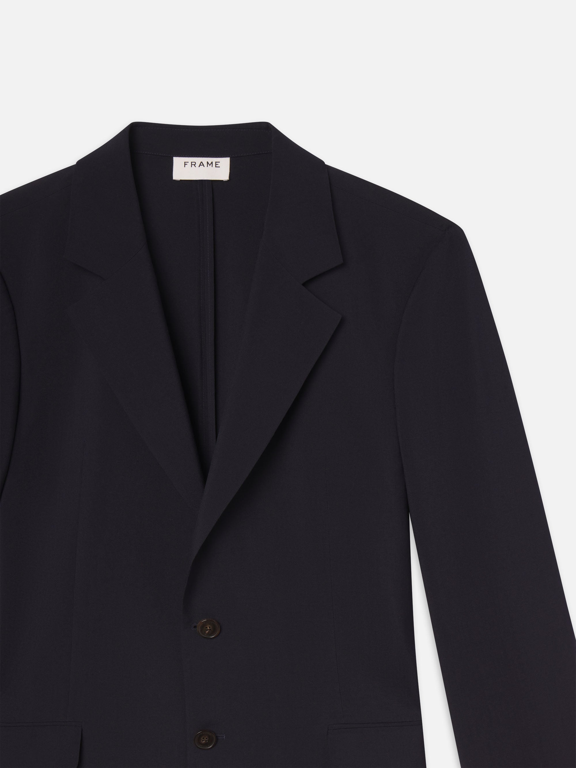 UNLINED WOOL BLAZER DARK NAVY