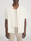 Jacquard Button Down Shirt -- Cream