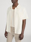 Jacquard Button Down Shirt -- Cream