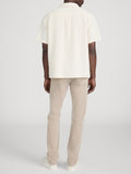 Jacquard Button Down Shirt -- Cream