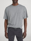 Relaxed Pocket Tee -- Light Grey Melange