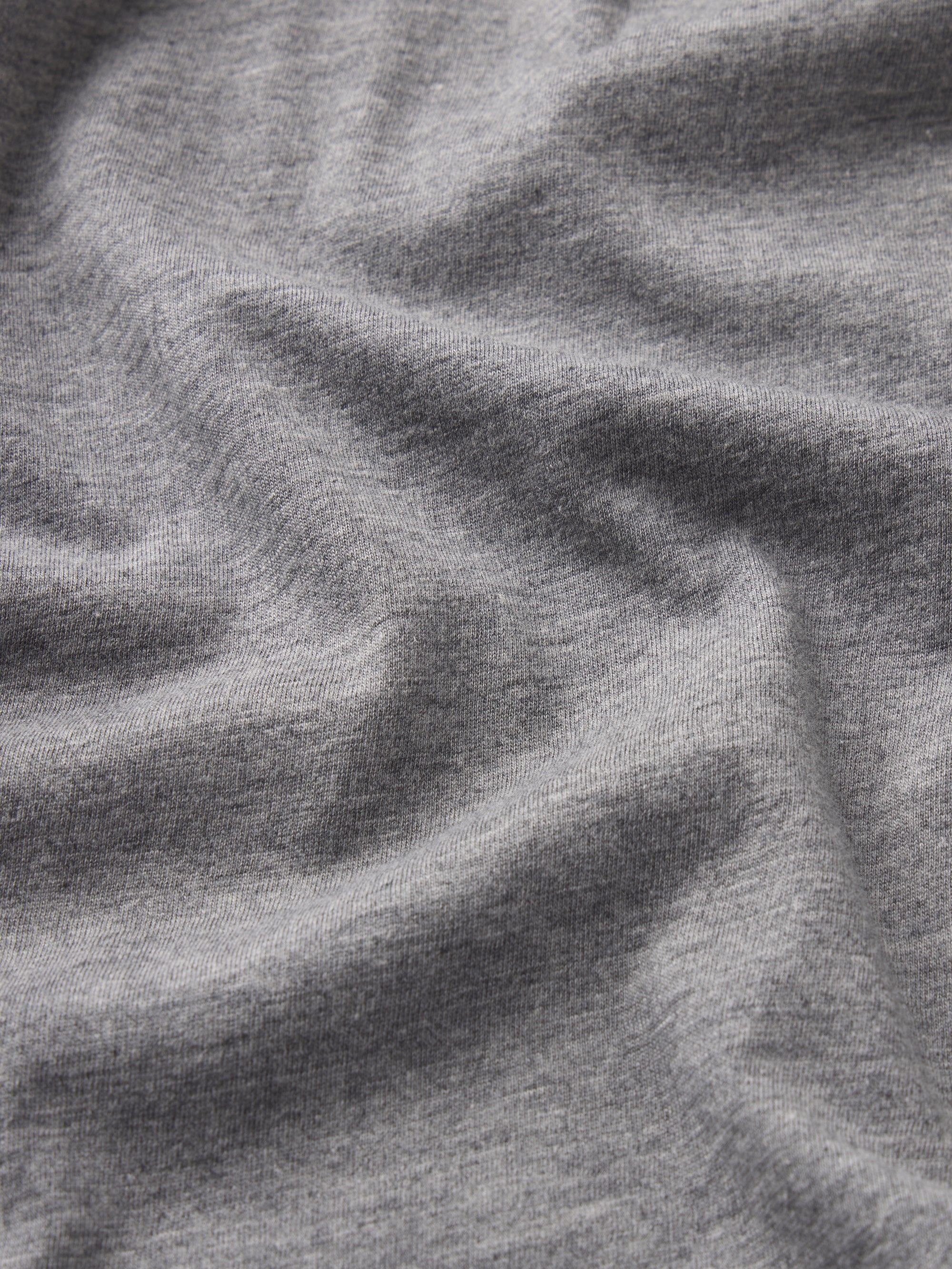 Relaxed Pocket Tee -- Light Grey Melange