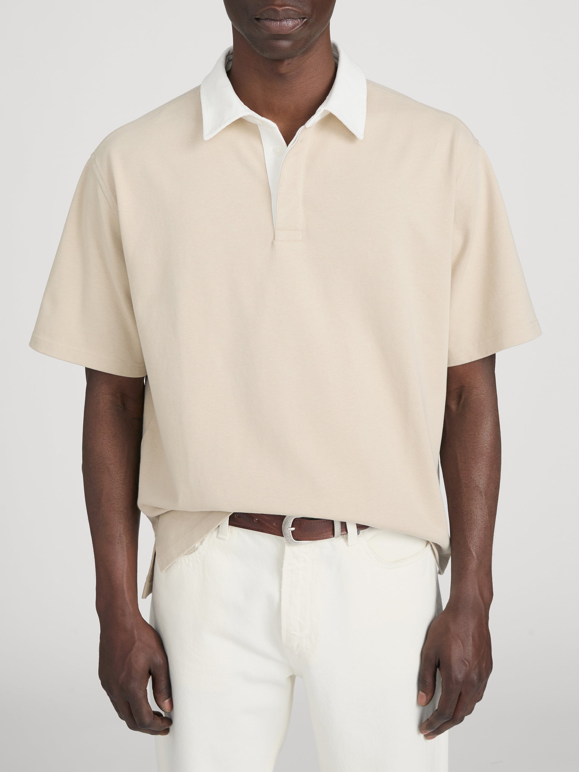 Polo on model crop 
