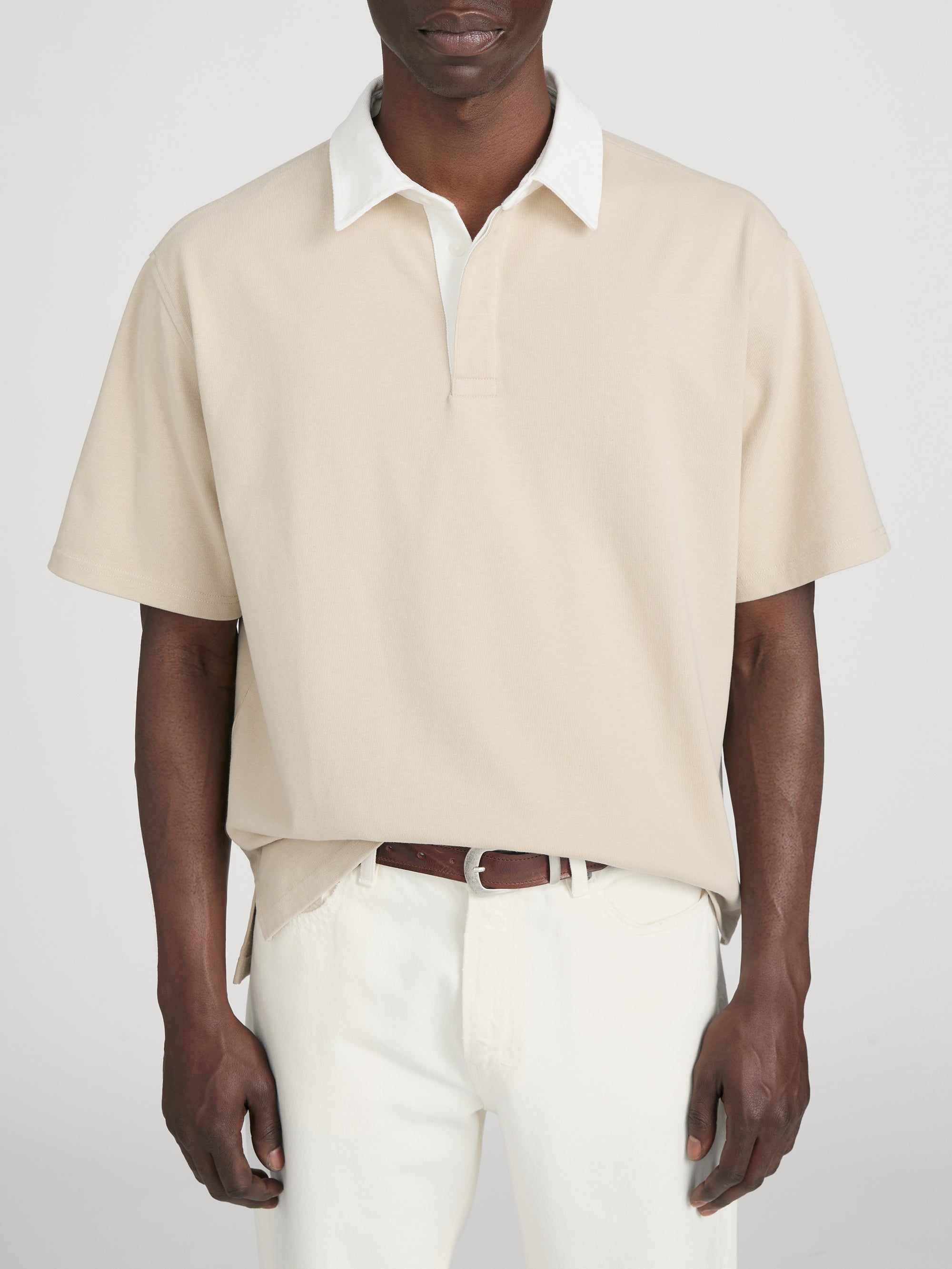 Polo on model crop 