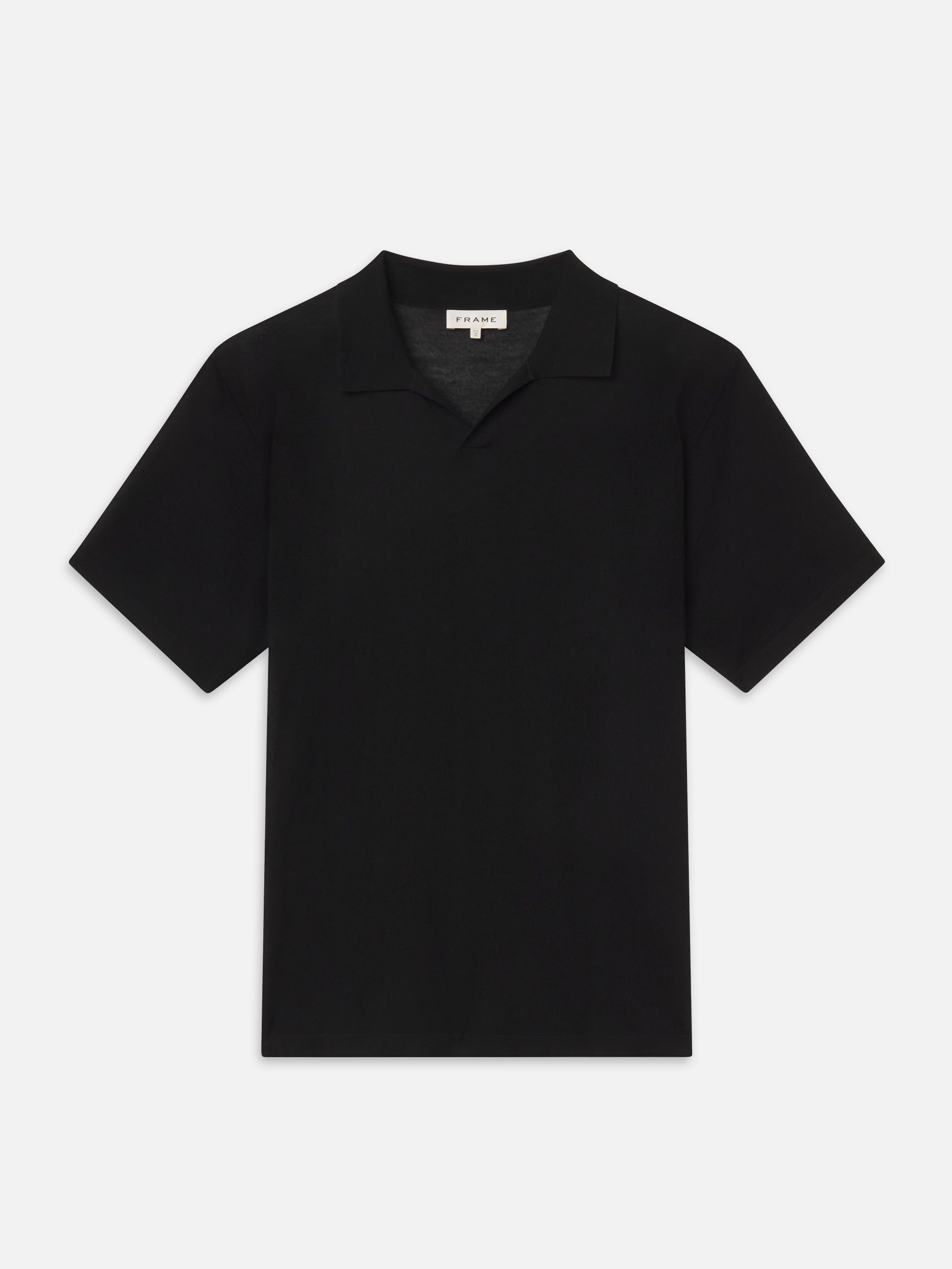 Superfine Polo Sweater -- Black