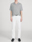 Superfine Polo Sweater -- Light Grey Melange