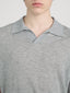 Superfine Polo Sweater -- Light Grey Melange