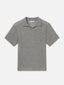Superfine Polo Sweater -- Light Grey Melange