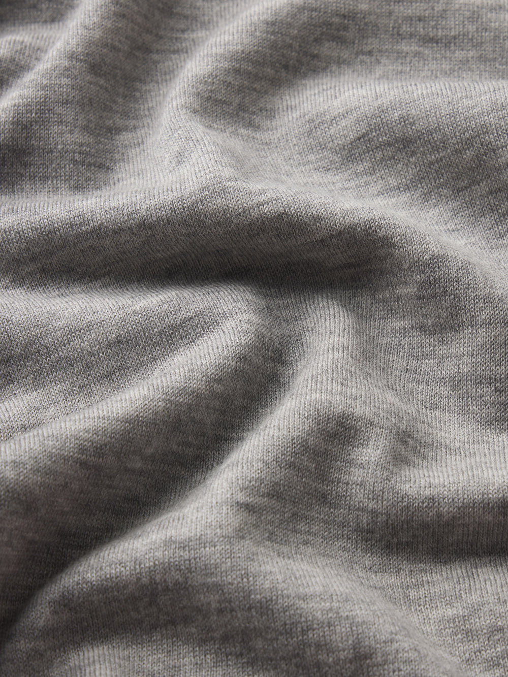 Superfine Polo Sweater -- Light Grey Melange