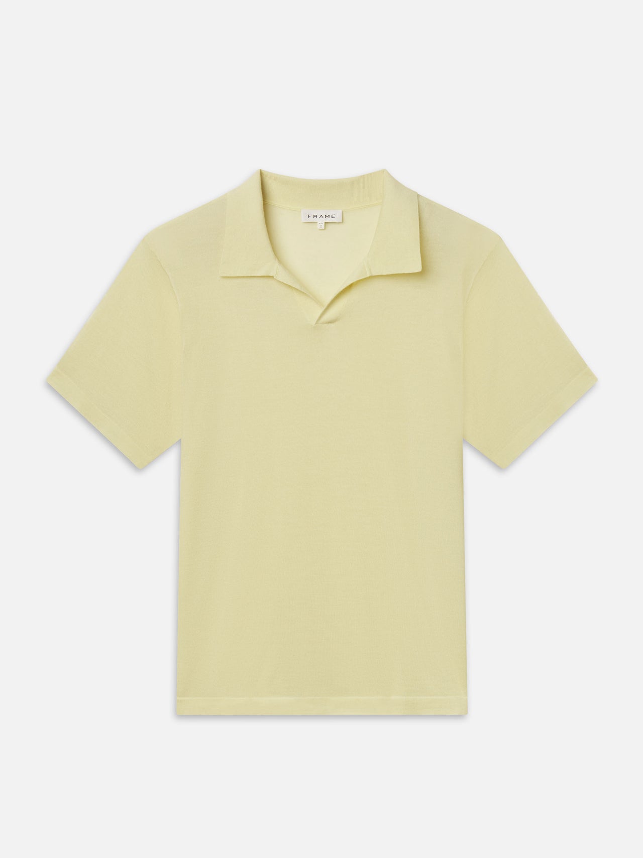 Superfine Polo Sweater -- Pale Yellow