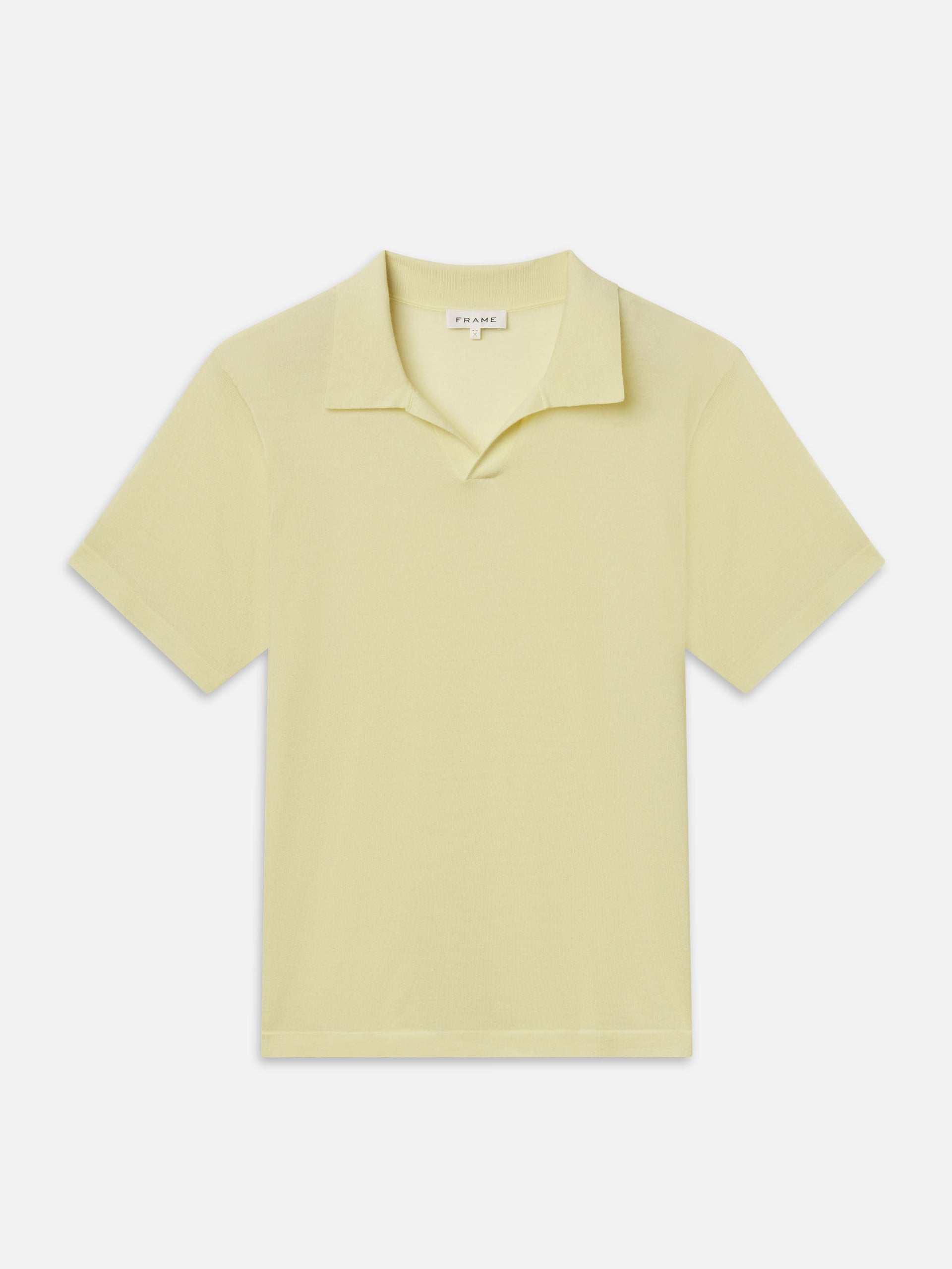 Superfine Polo Sweater -- Pale Yellow
