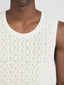 Open Stitch Tank -- Off White