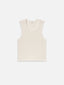 Open Stitch Tank -- Off White