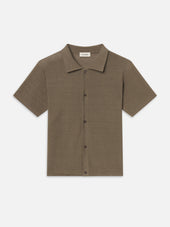 Light Cotton Silk Cardigan -- Dusty Beige