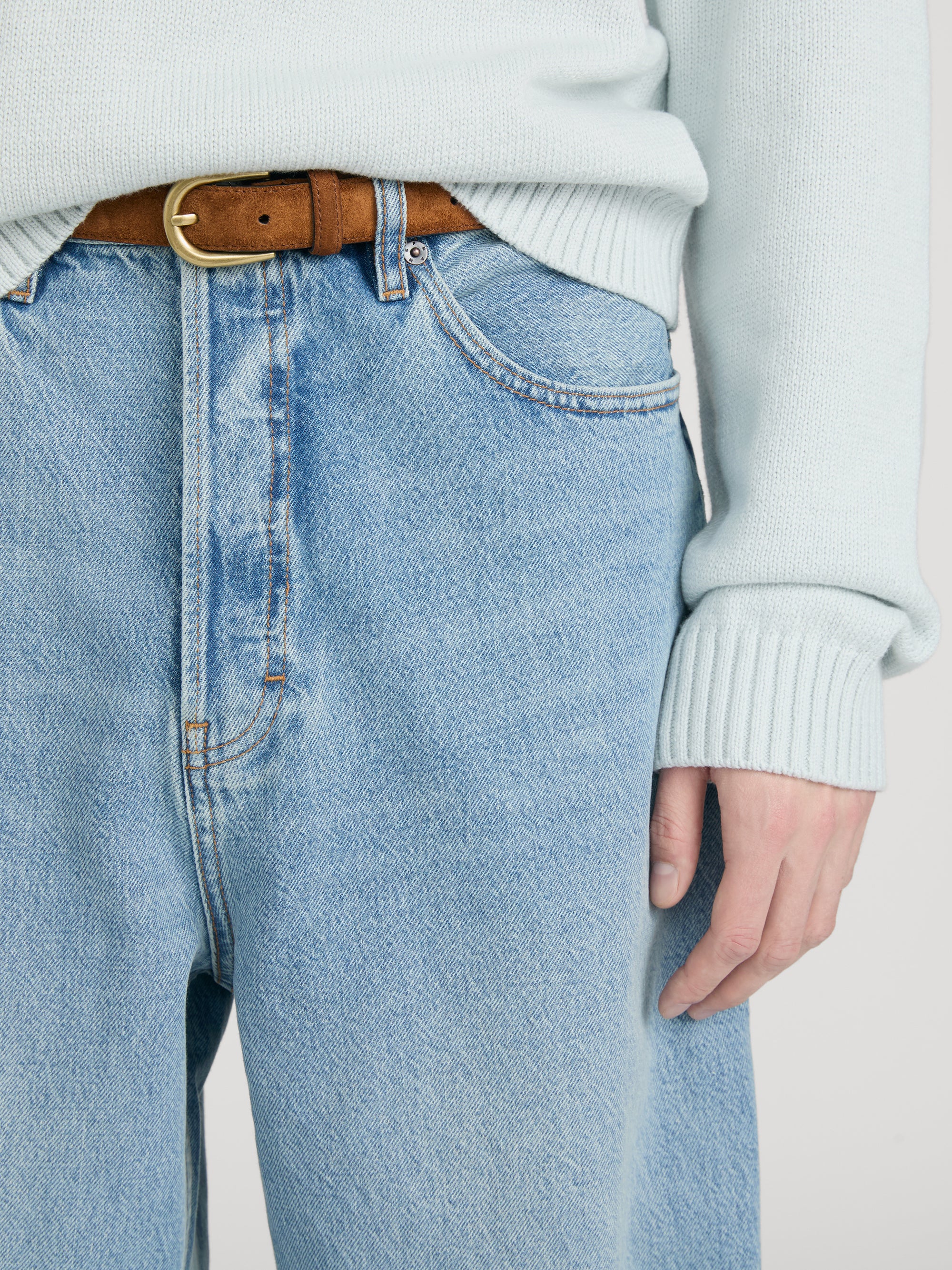jeans on model detail 