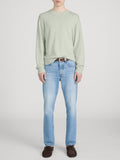 Lightweight Cashmere Crewneck -- Pale Green