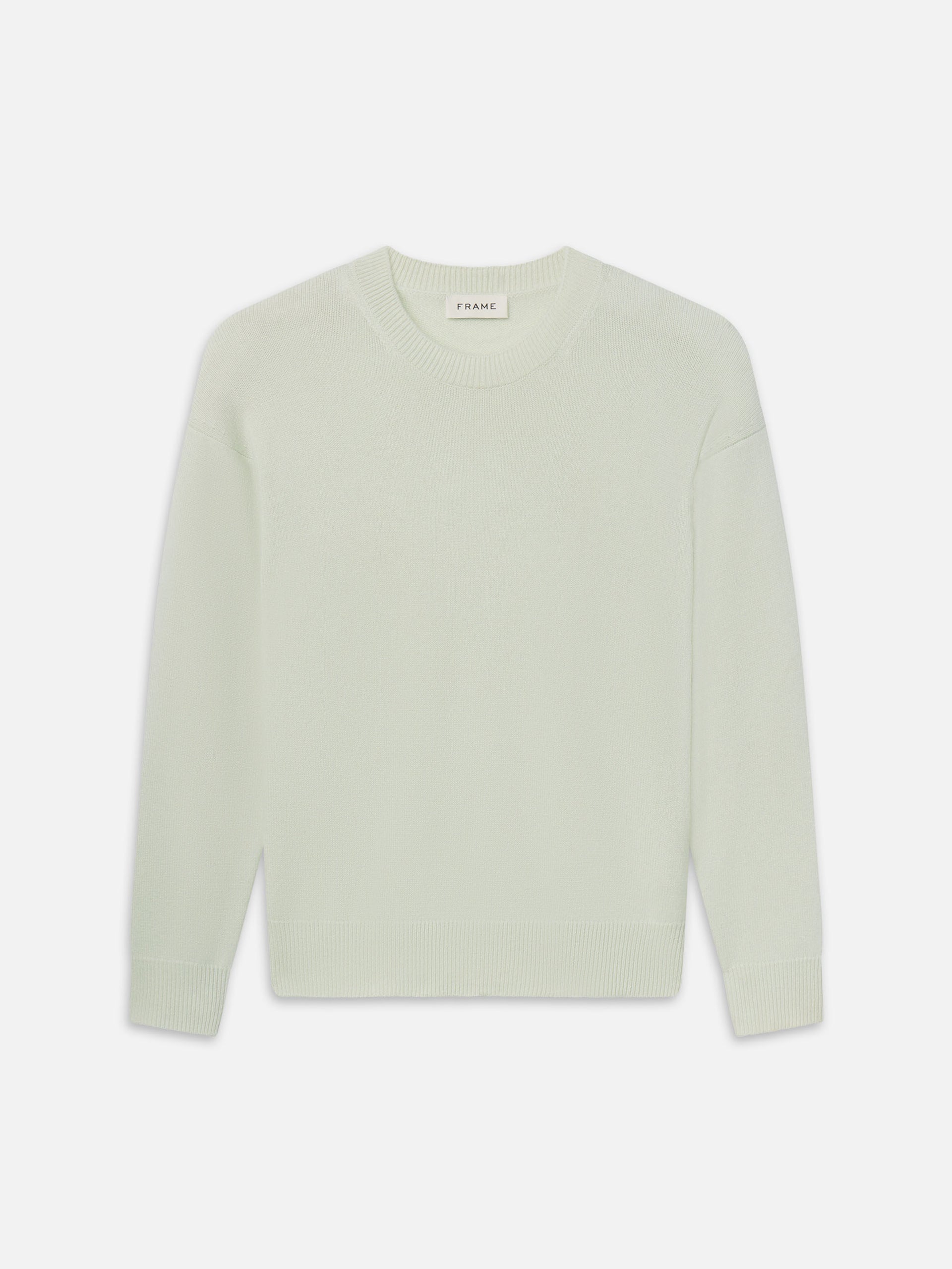 Lightweight Cashmere Crewneck -- Pale Green