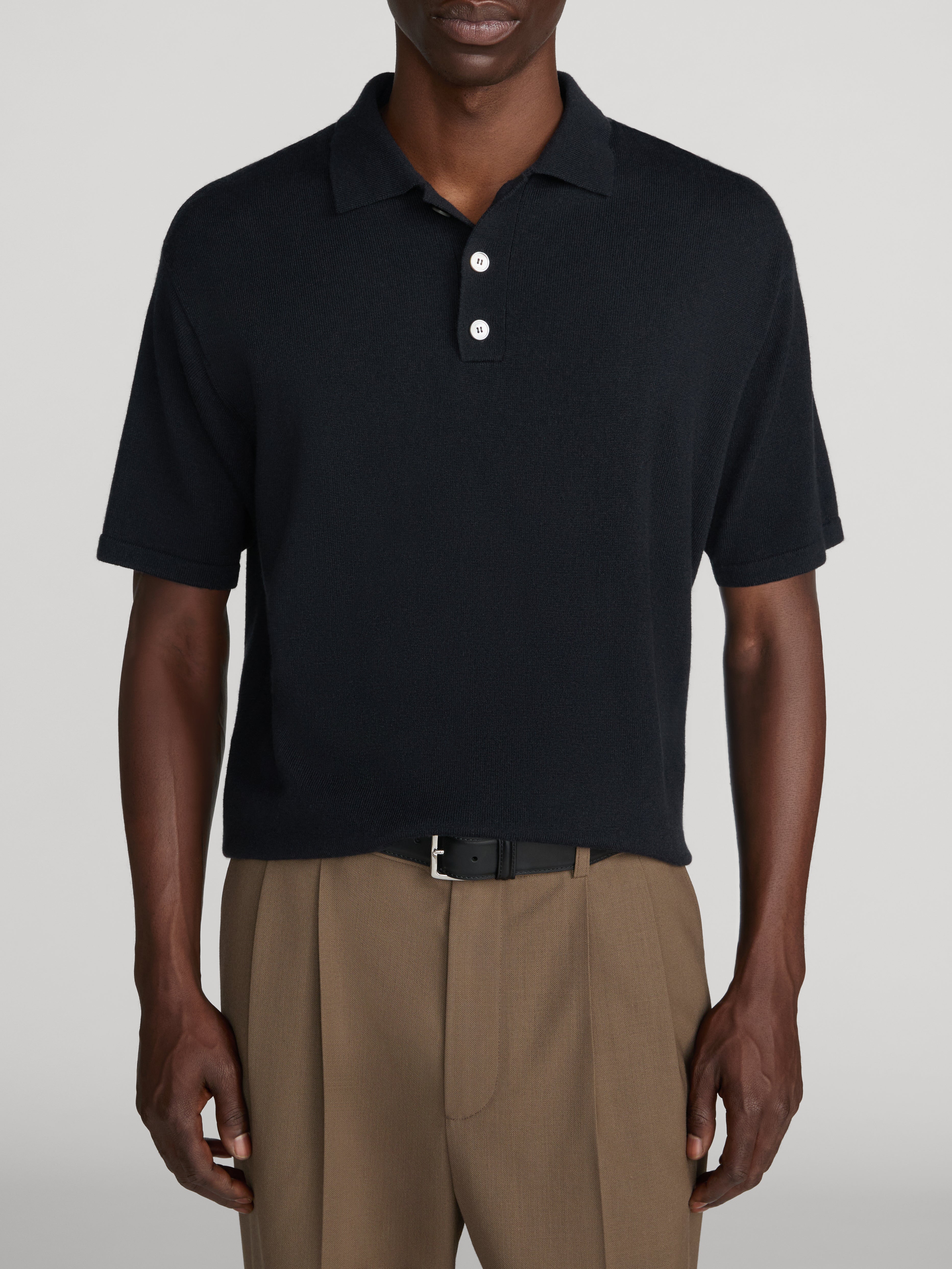Polo Sweater -- Dark Navy