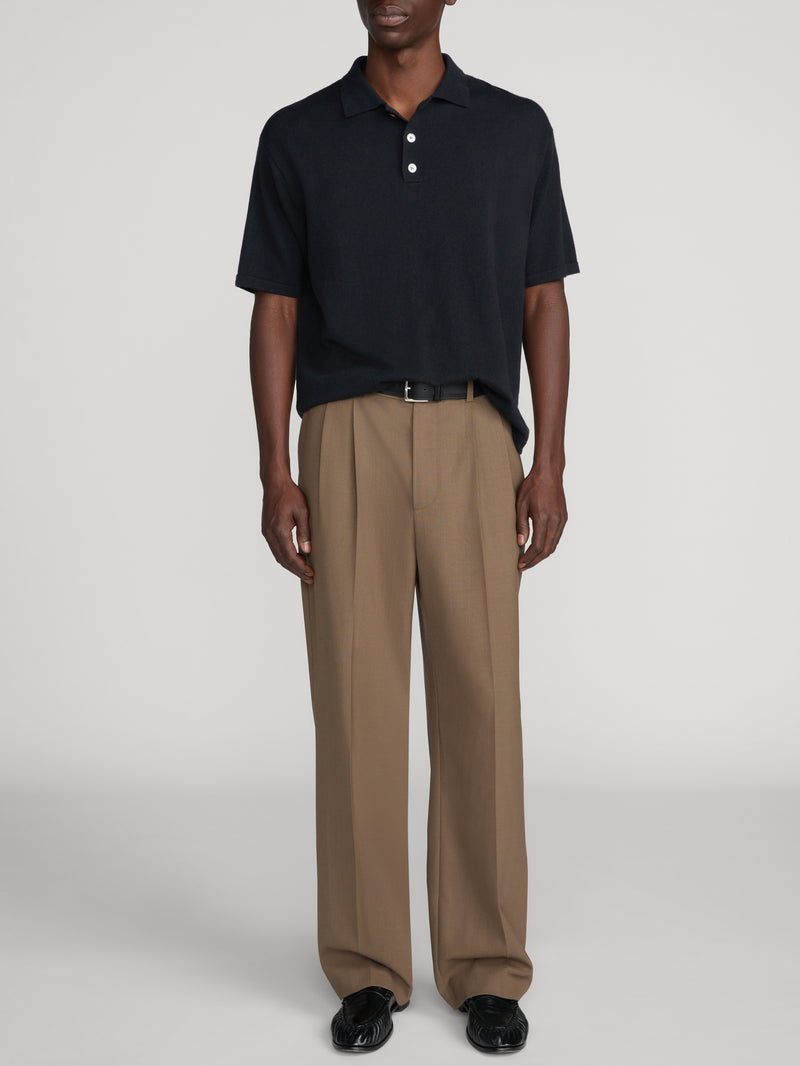 Polo Sweater -- Dark Navy