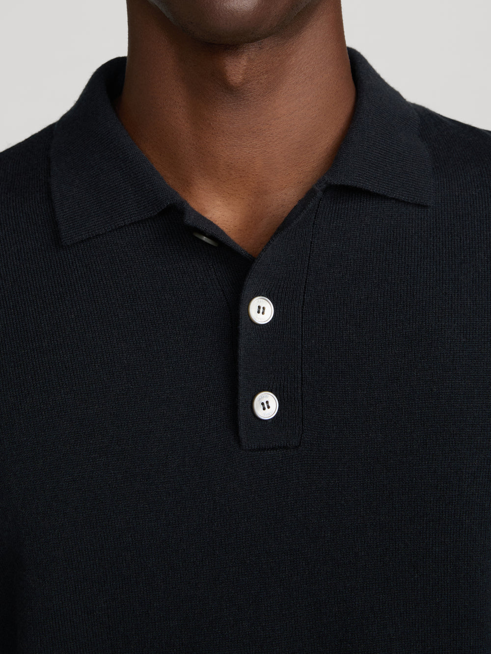 Polo Sweater -- Dark Navy