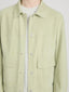 Suede Trucker Jacket -- Soft Pistachio