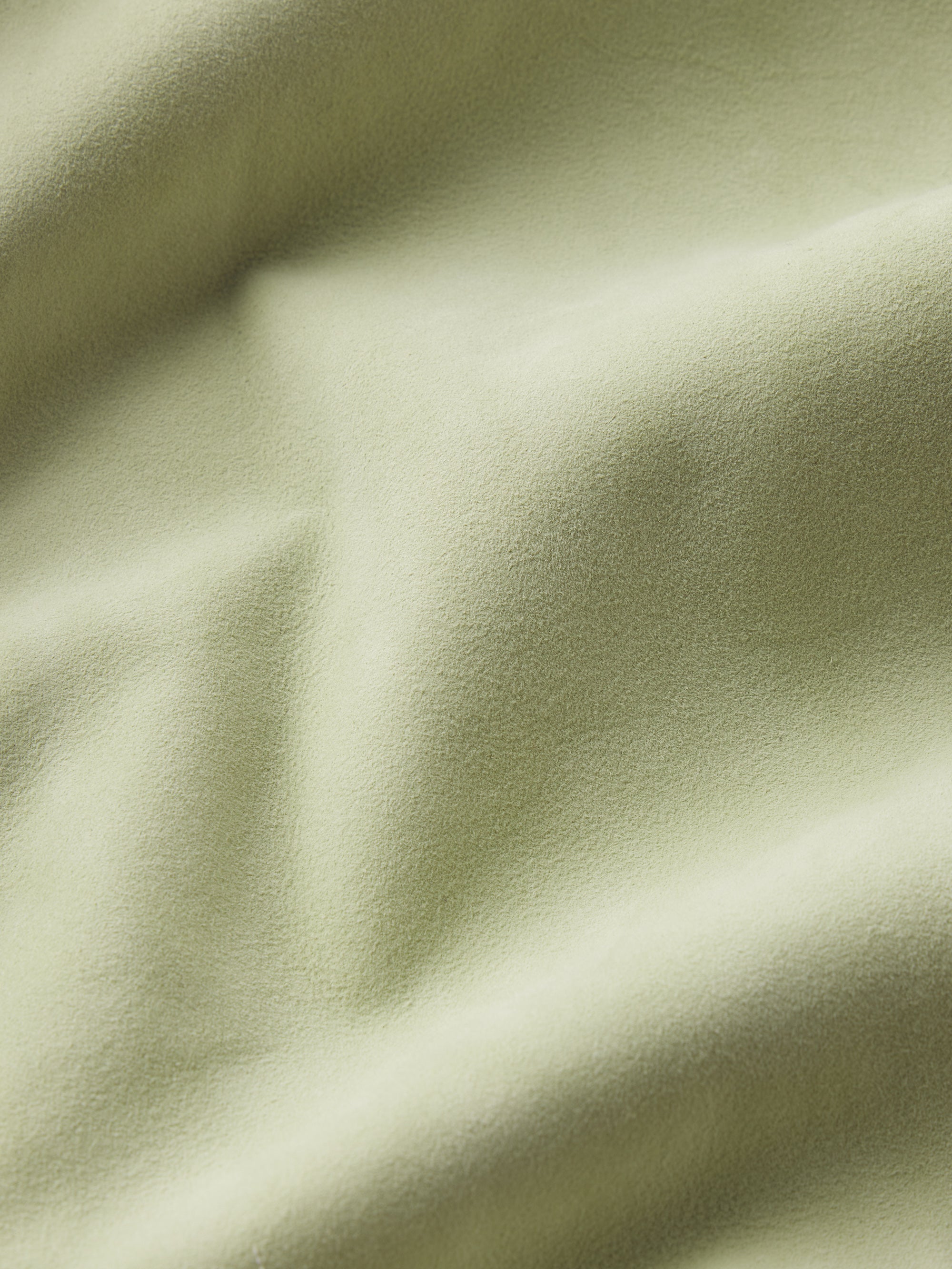 Suede Trucker Jacket -- Soft Pistachio