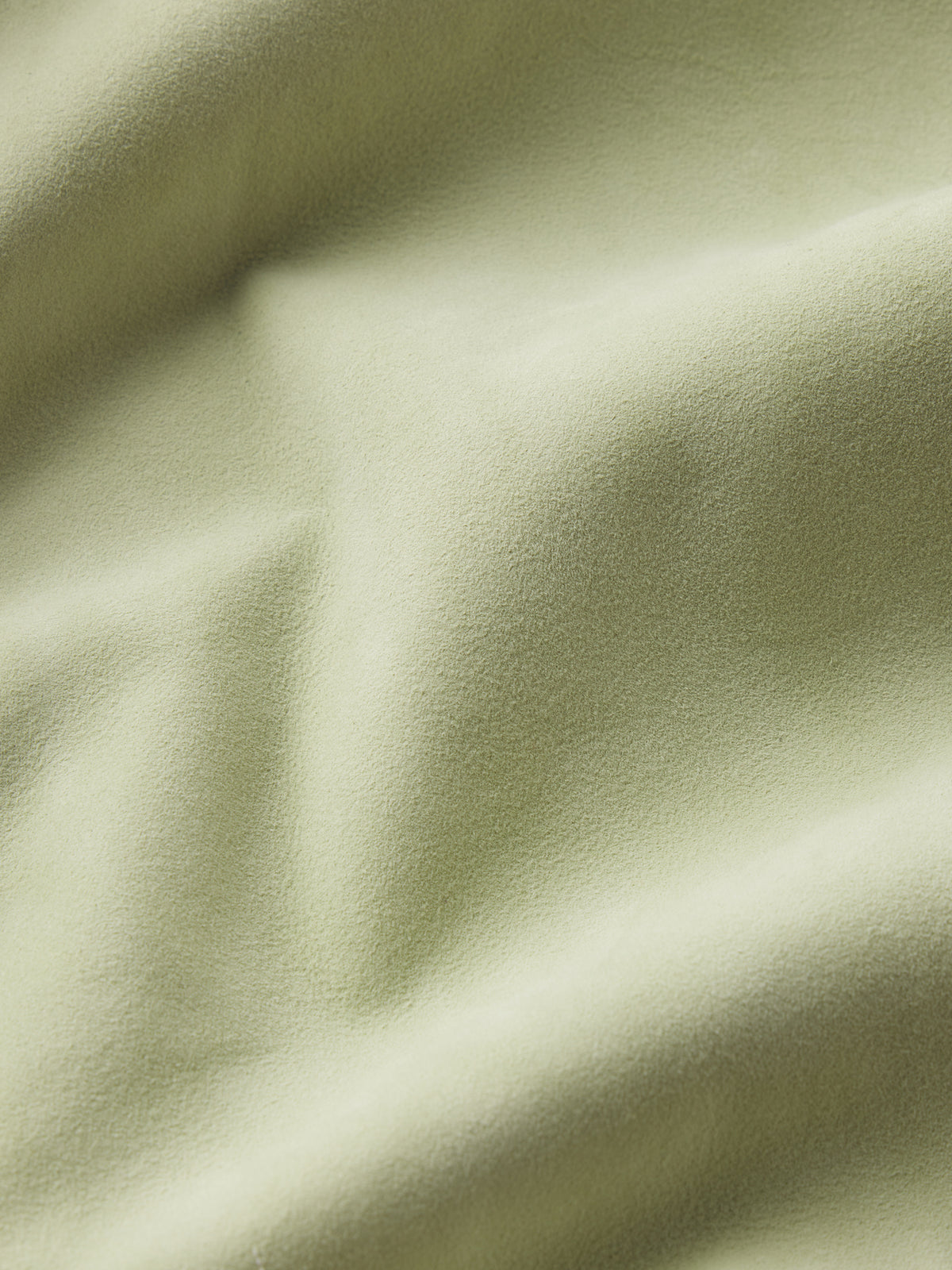 Suede Trucker Jacket -- Soft Pistachio