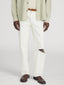 Relaxed Jean -- Off White Rip