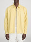 Leather Zip-Up Shirt -- Bold Yellow