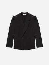 Tropical Wool Unlined Blazer -- Black