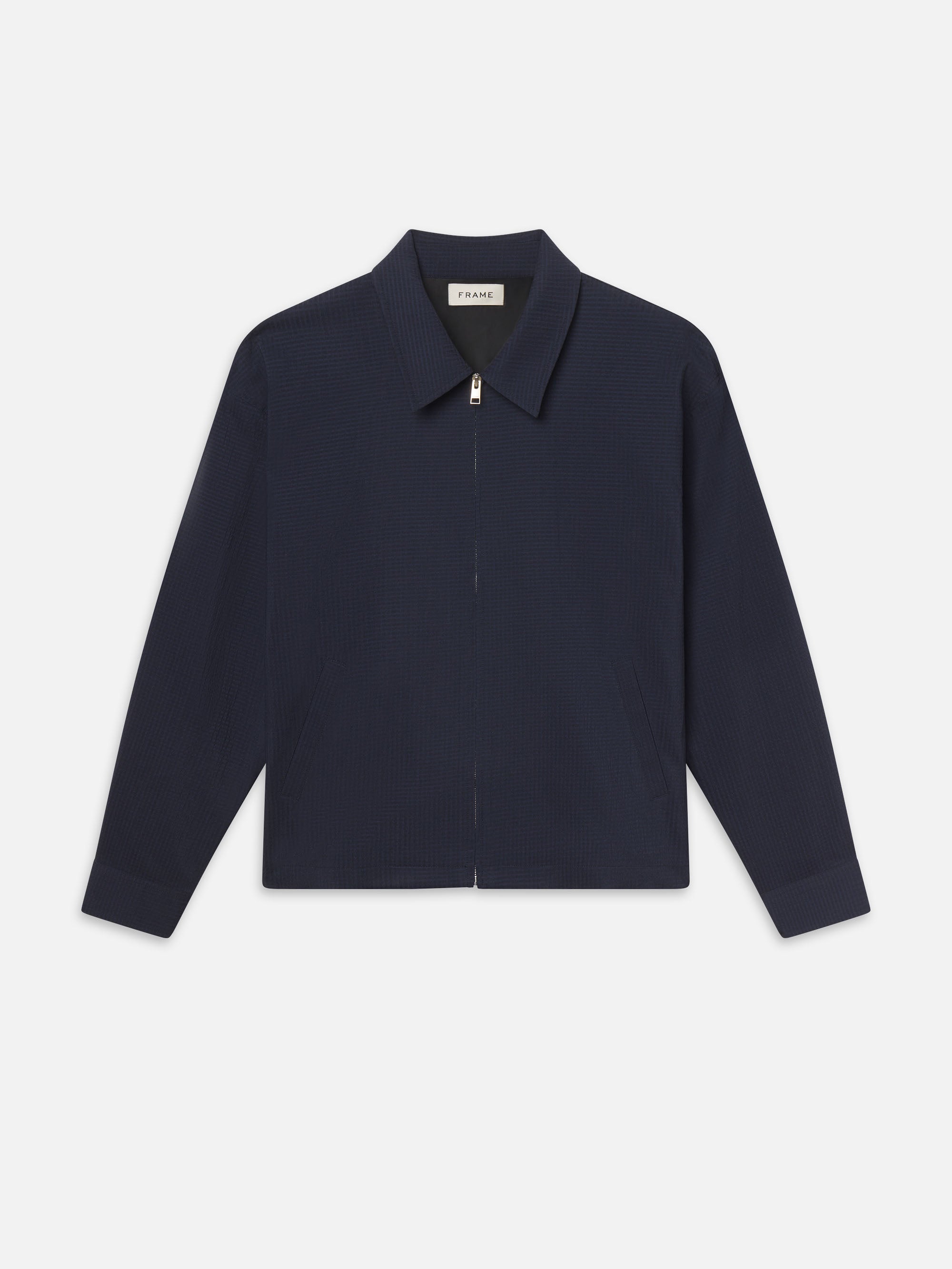ブルゾン KAIKO SEERSUCKER BLOUSON Seersucker Blouson -- Navy