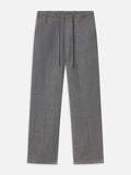 Easy Wide Leg Trousers -- Grey Melange