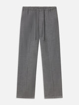 Easy Wide Leg Trousers -- Grey Melange