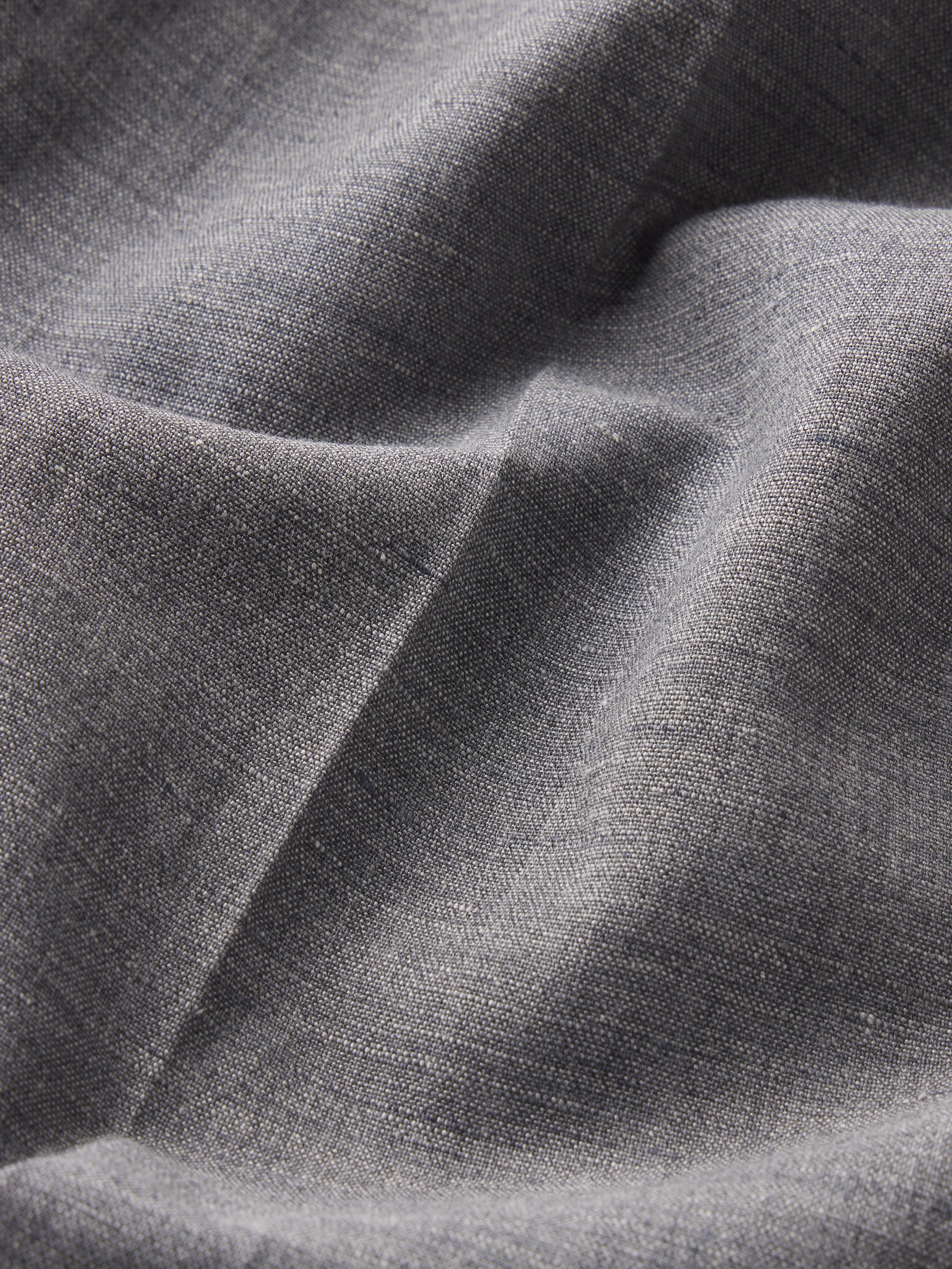 Easy Wide Leg Trousers -- Grey Melange