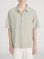 Textured S/S Shirt -- Moss Green