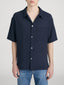 Textured S/S Shirt -- Navy