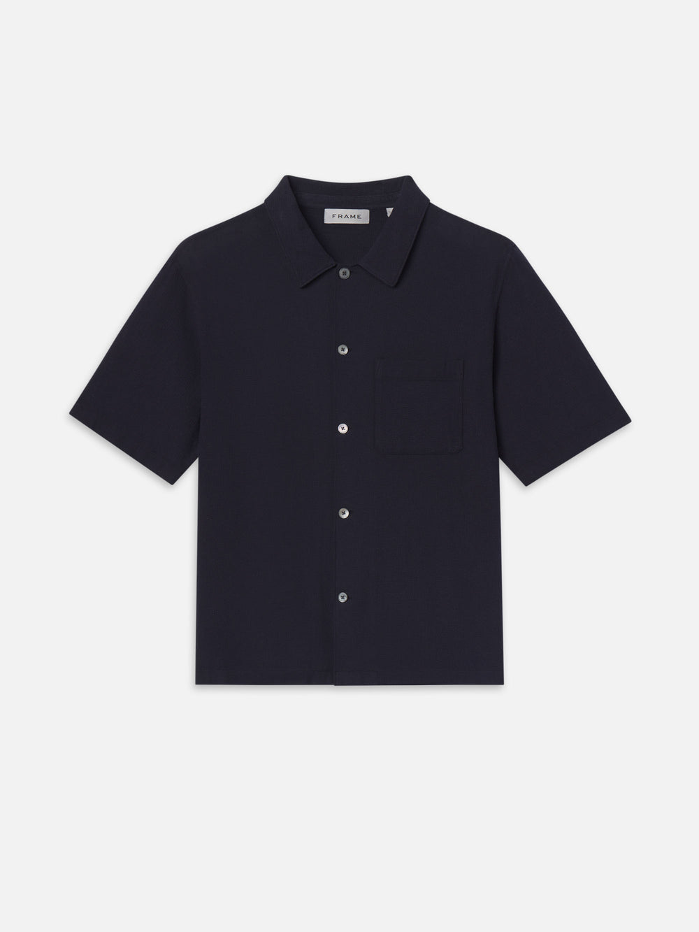 Textured S/S Shirt -- Navy