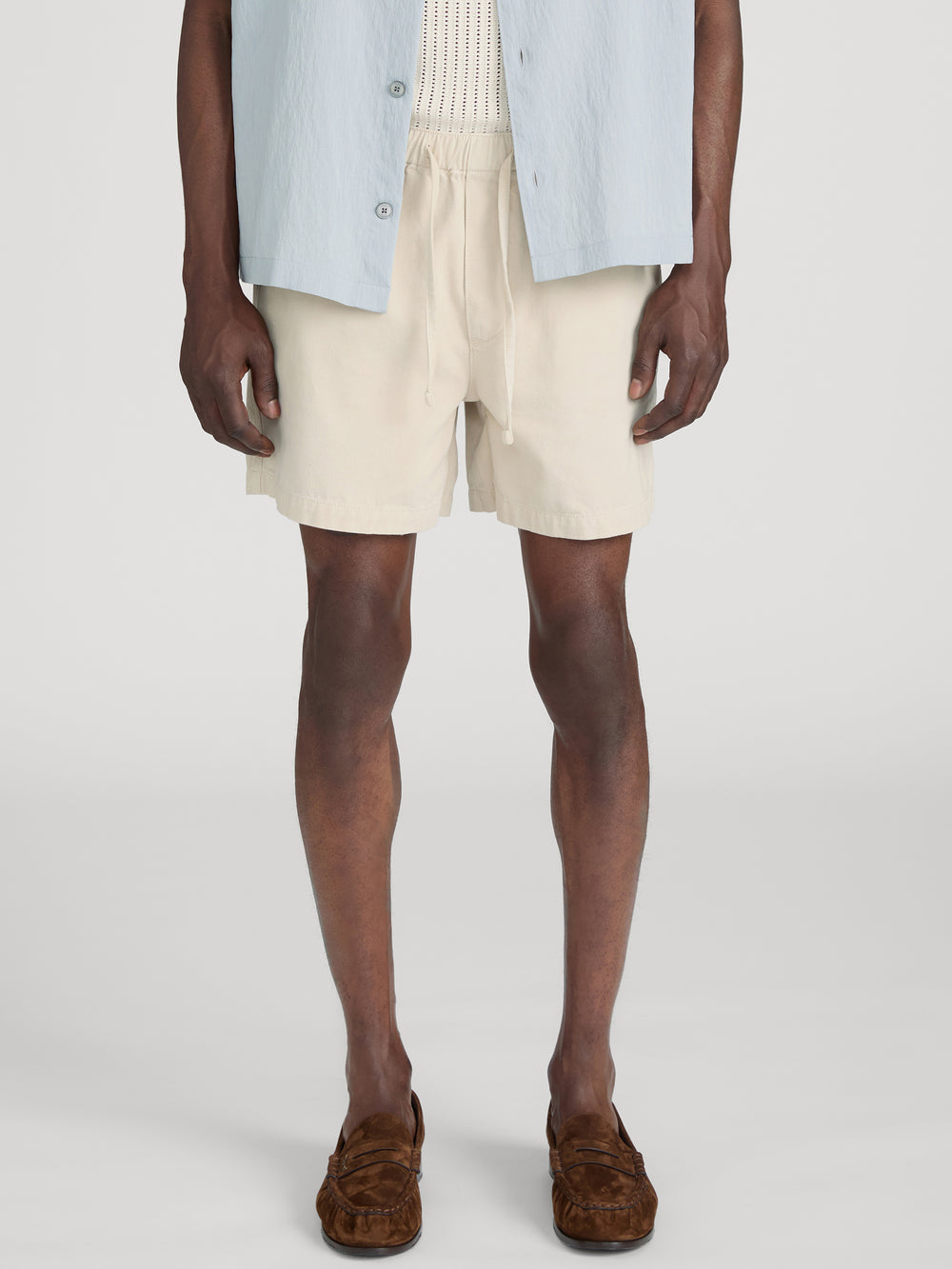 Drawstring Shorts -- Natural