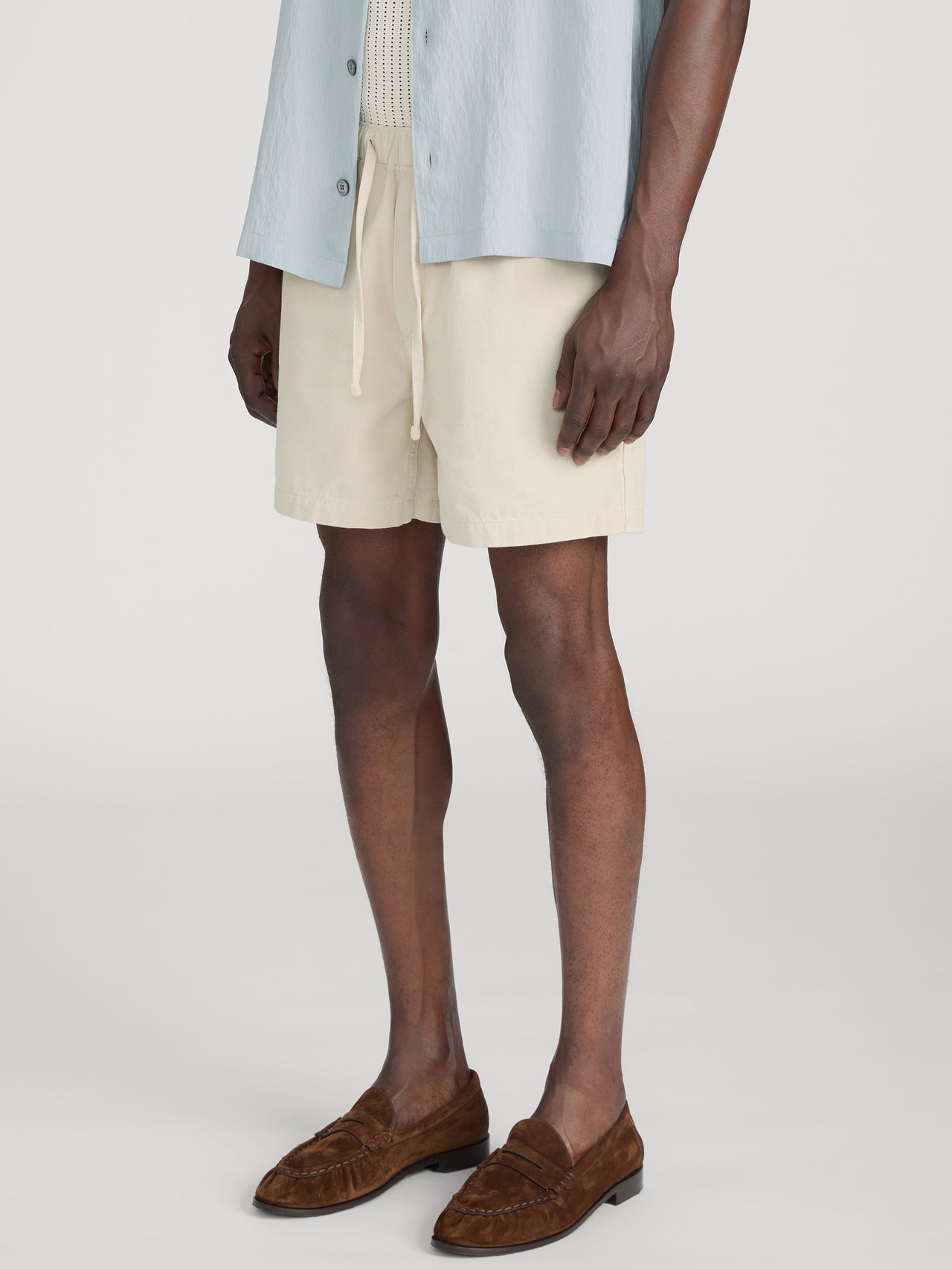 Drawstring Shorts -- Natural