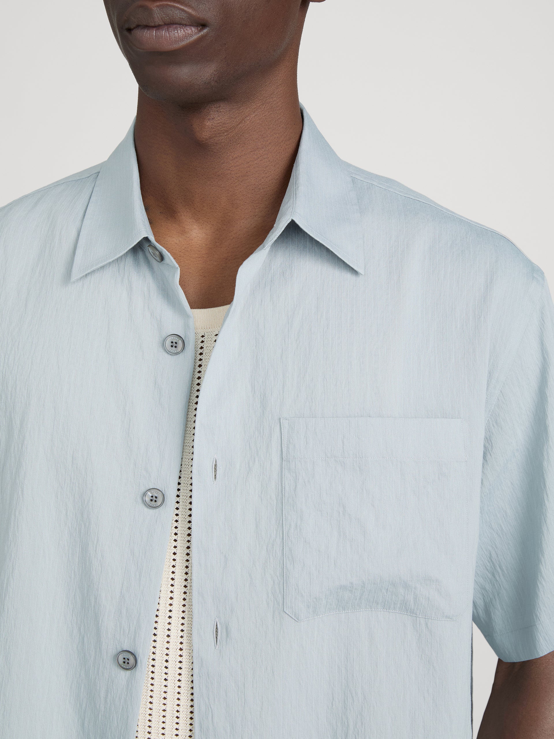 Lightweight Shirt -- Blue Grey Stripe