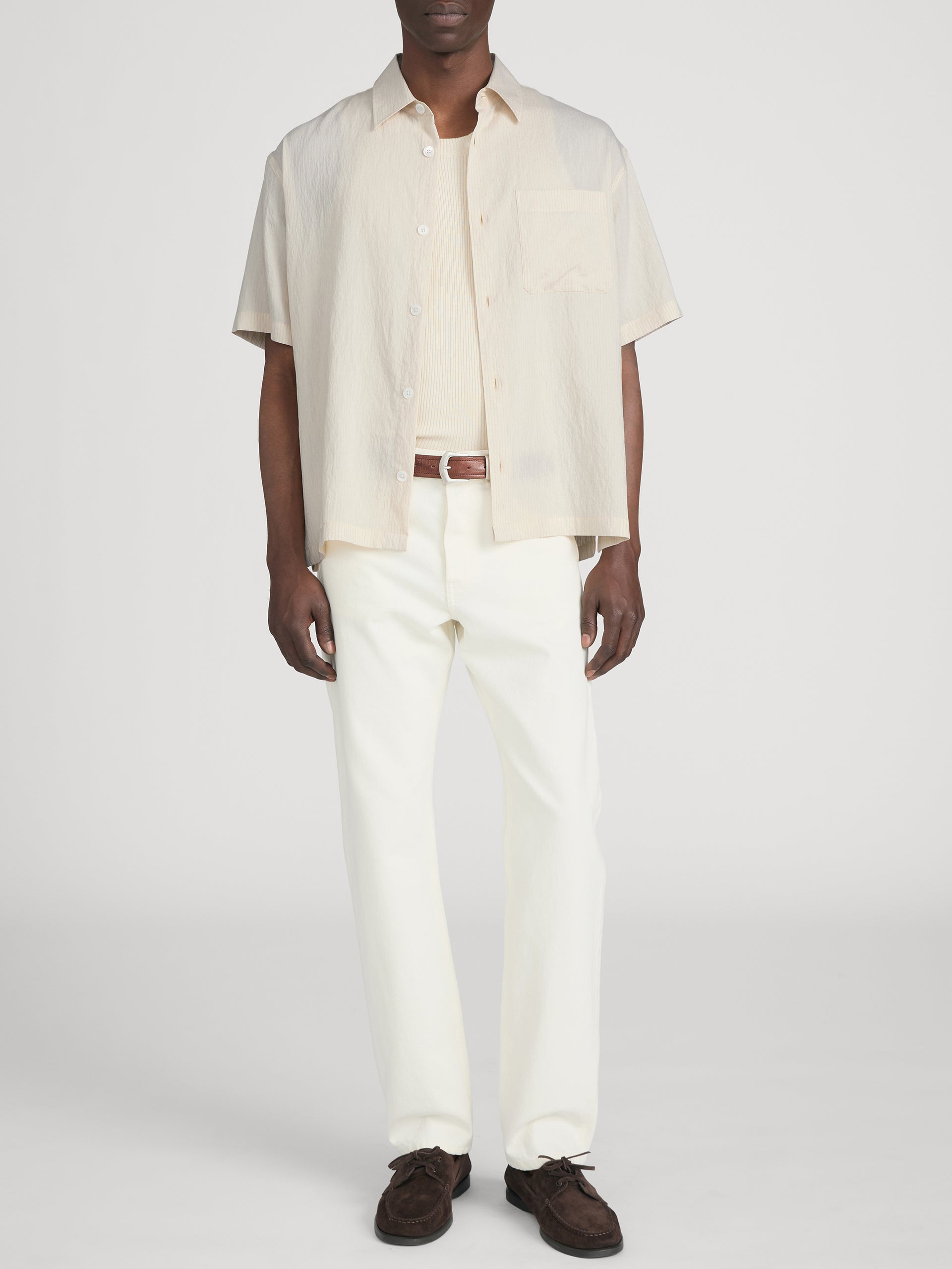 Lightweight Shirt -- Natural Stripe