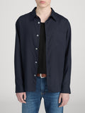 Linen Shirt -- Dark Navy