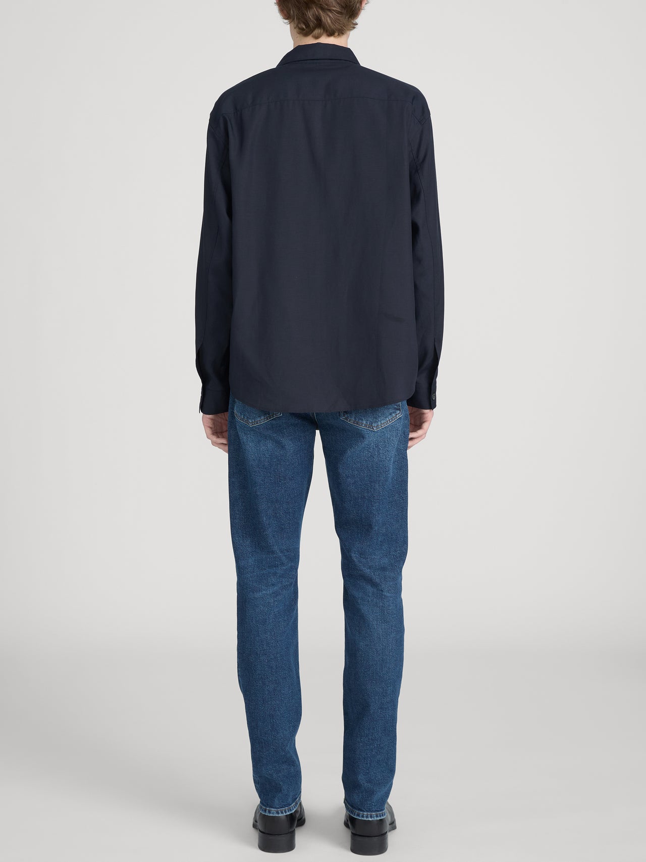 Linen Shirt -- Dark Navy