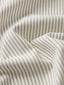 Linen Blend Stripe Shirt -- Khaki Ecru Stripe