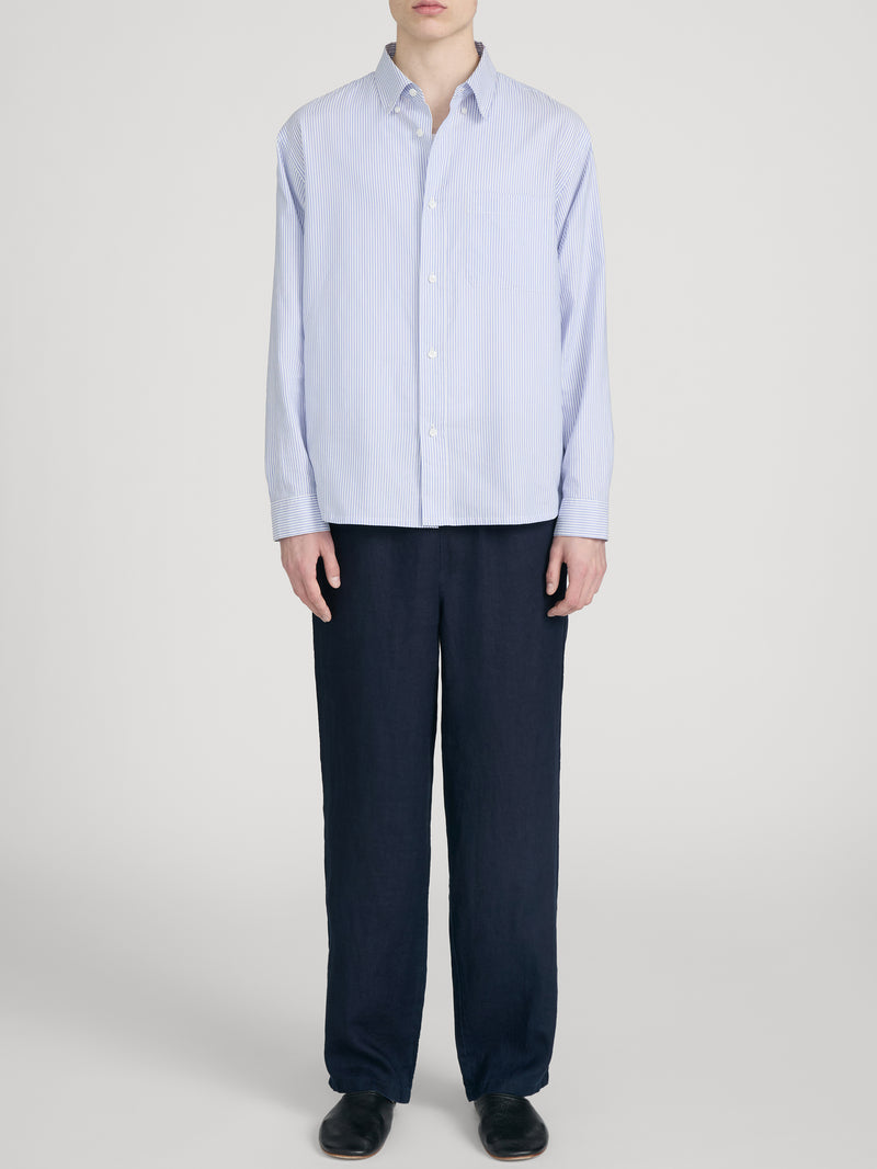 Oxford Shirt -- Blue Stripe
