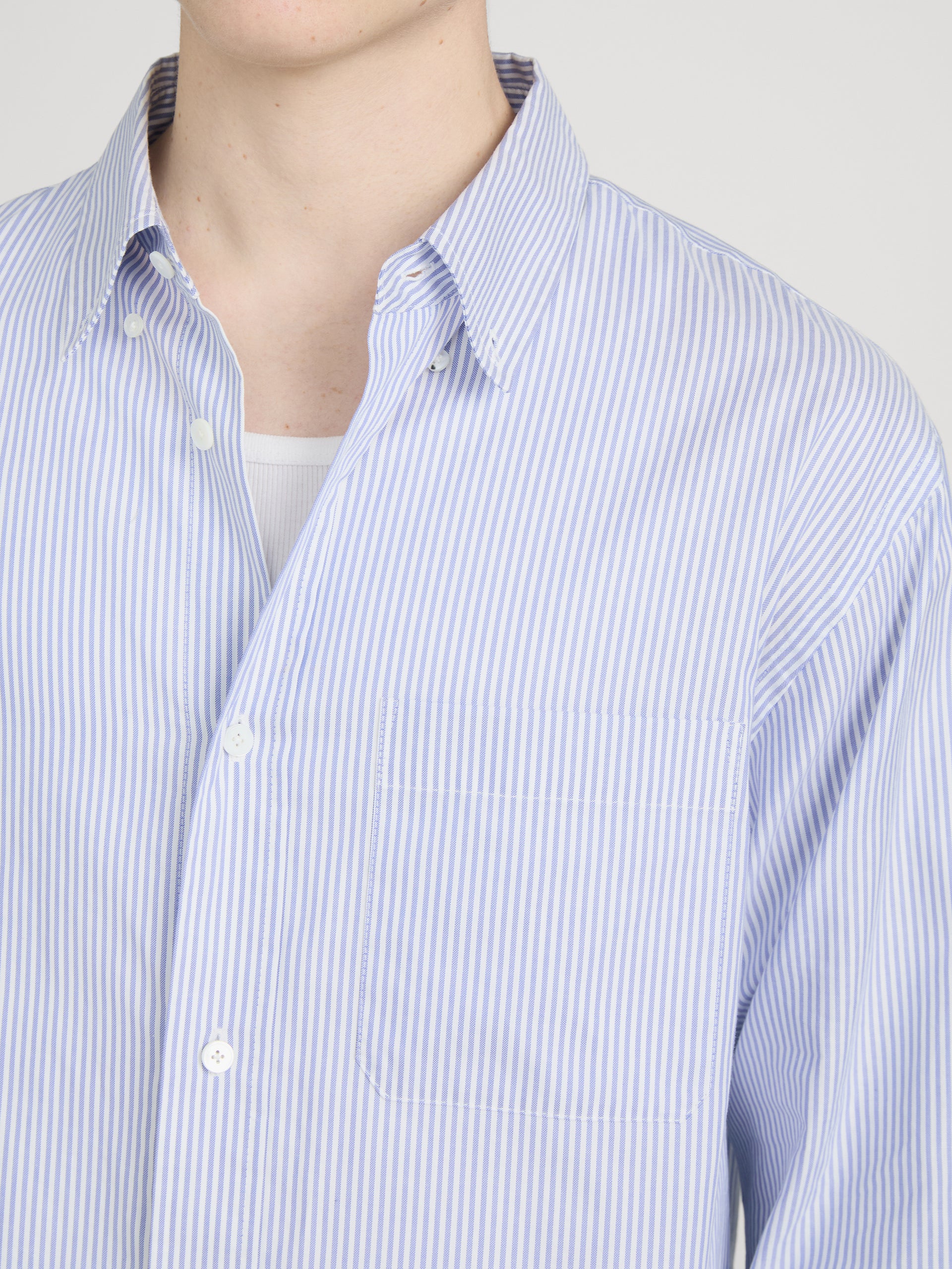 Oxford Shirt -- Blue Stripe