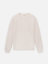 Long Sleeve Waffle Tee -- Warm Cream